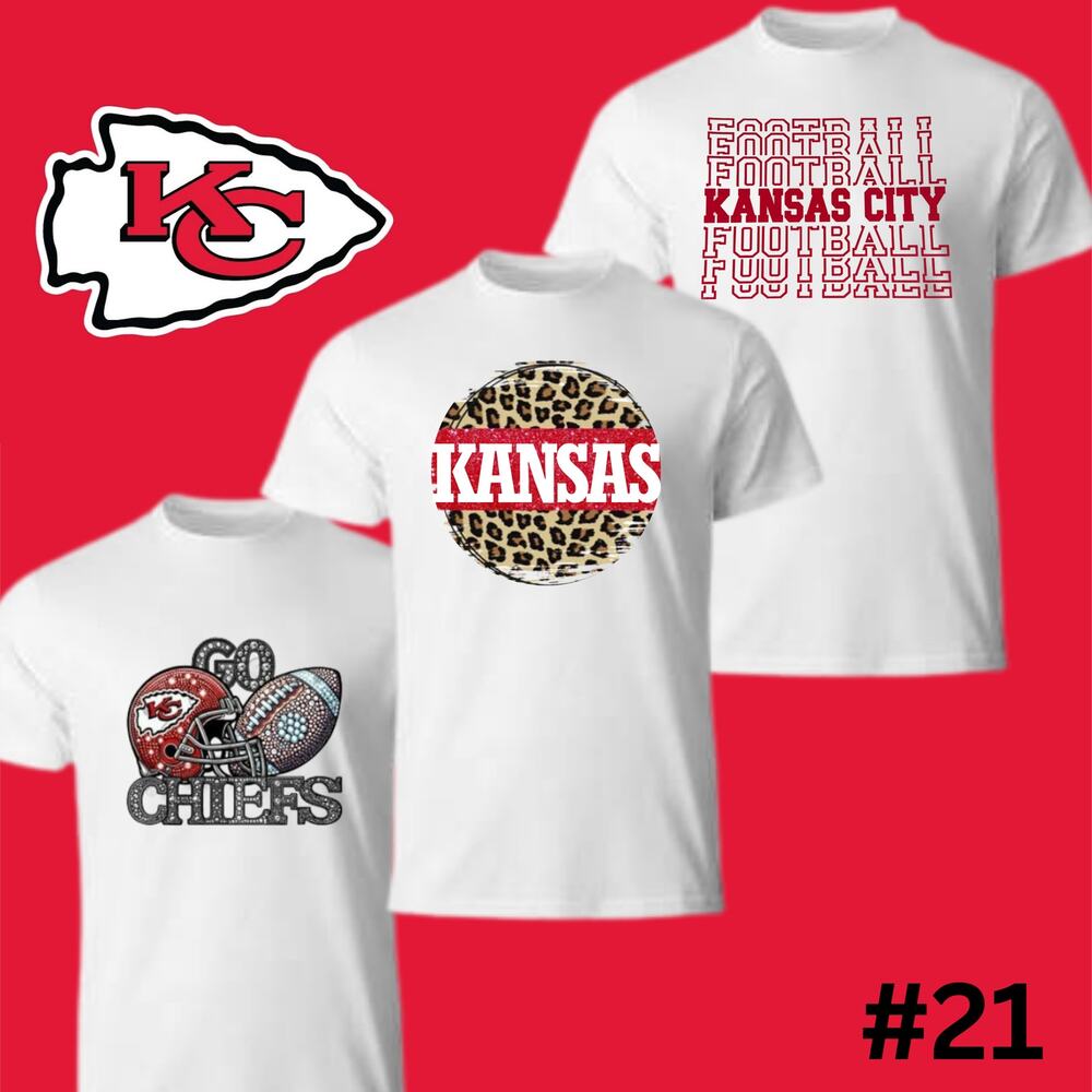 Kansas Chiefs Team Themed Screen Print and DTF Bundle